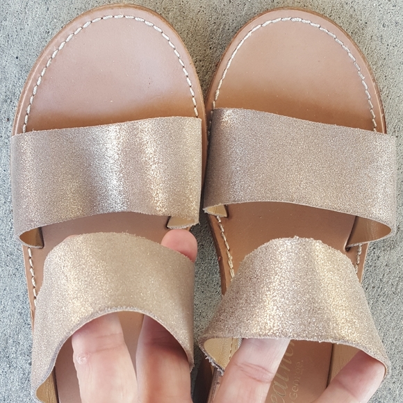 8 ITALIAN GOLD GEORGE J. LOVE LEATHER SANDALS - Picture 2 of 8